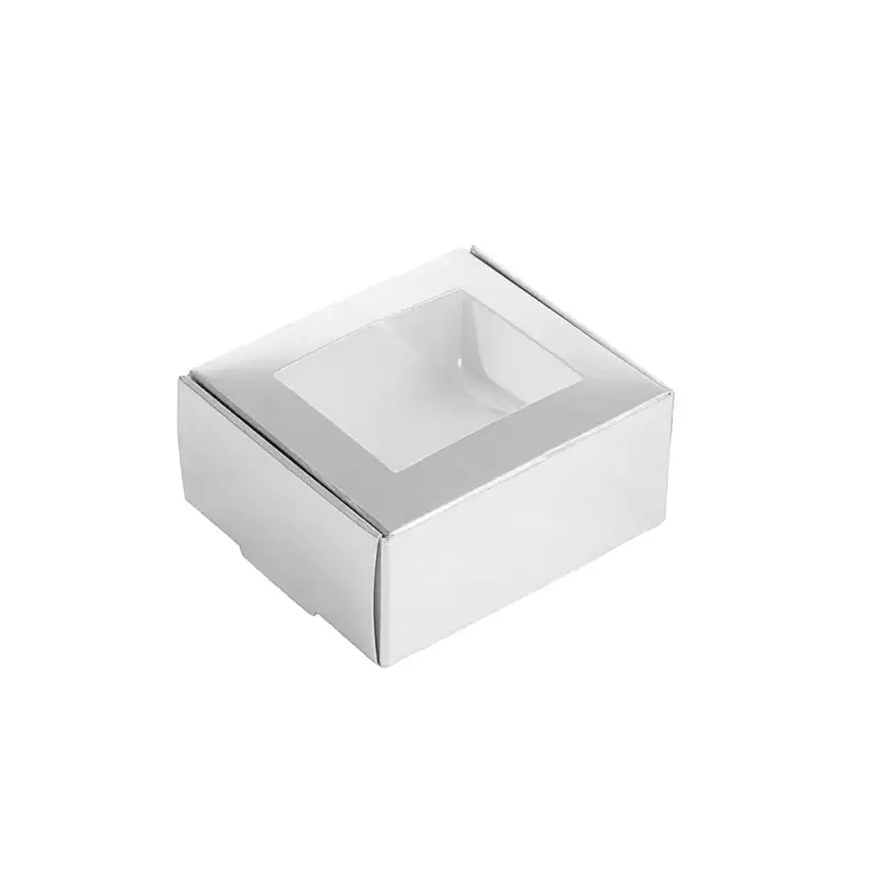 Caja de cartón plegable plateada S 13*13*6cm 6pcs 1