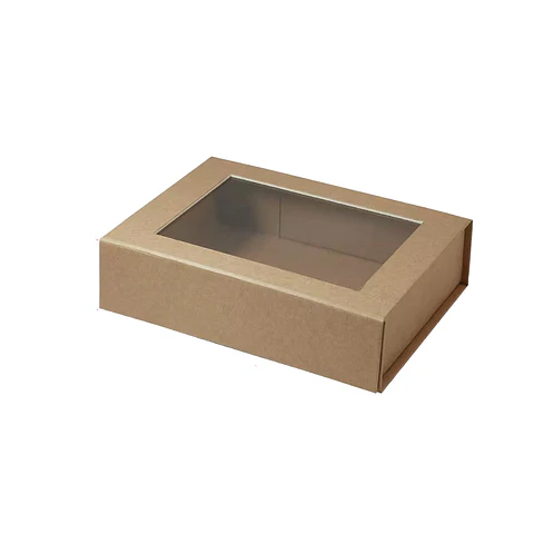 Caja de cartón plegable color kraft M 19.5*15.5*4.7cm 6pcs