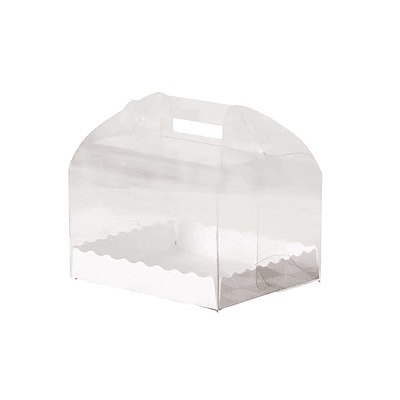 Caja de cartón plegable transparente S 13*8*10cm 6pcs