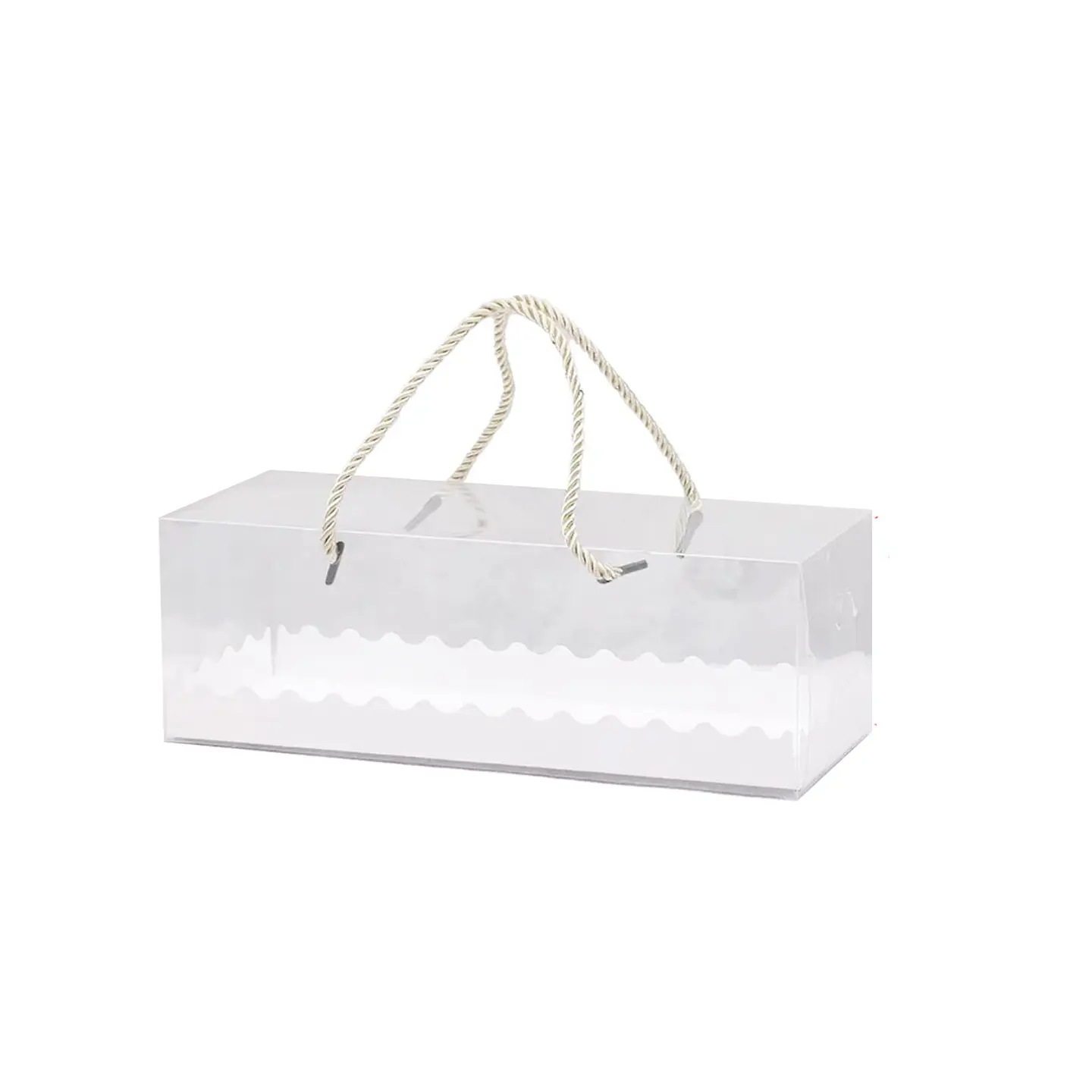 Caja de cartón plegable transparente S 6.5*6.5*18.5cm 6pcs 1