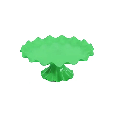 Soporte para torta superficie ondulada verde claro 7*17cm