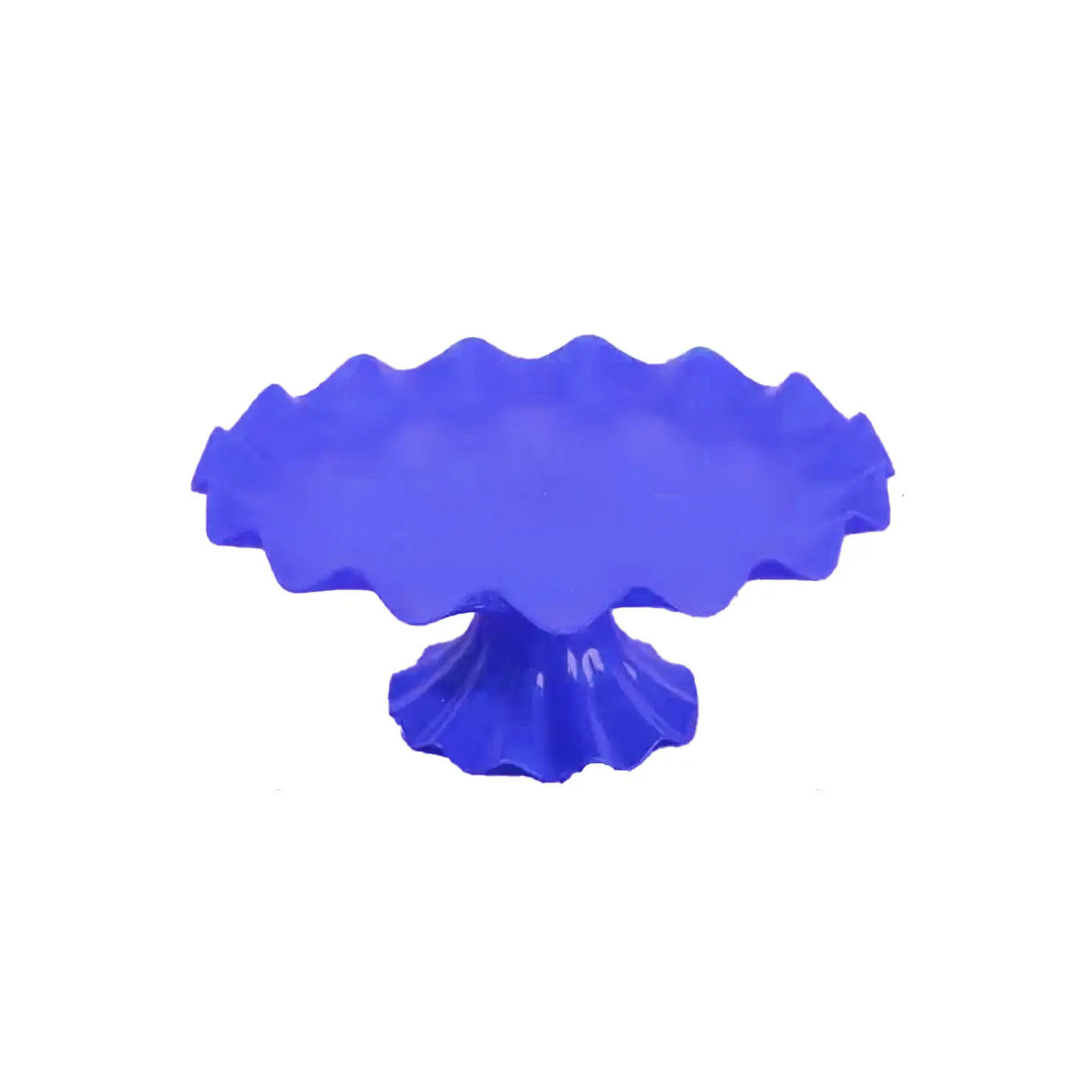 Soporte para torta superficie ondulada azul medio 7*17cm 1