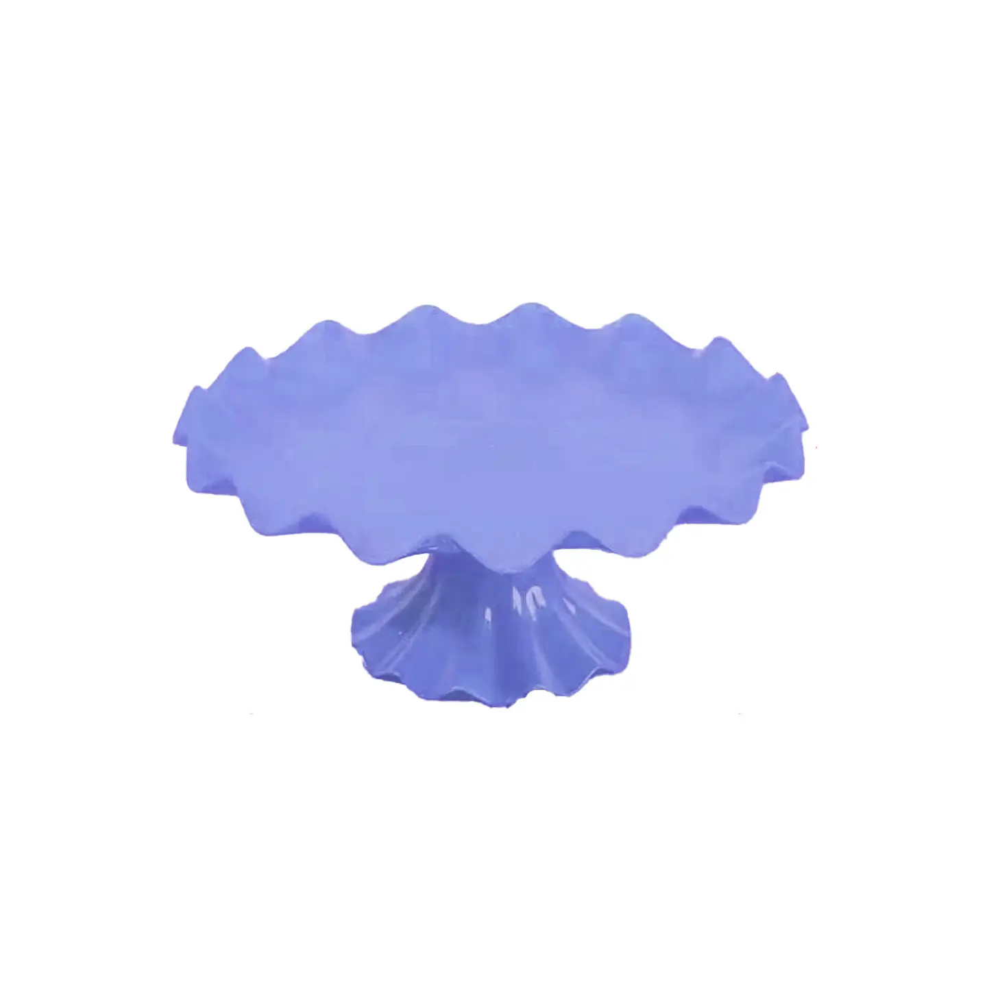 Soporte para torta superficie ondulada lila claro 7*17cm 1