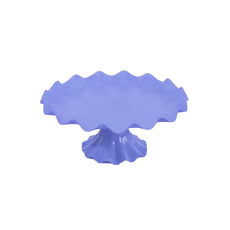 Soporte para torta superficie ondulada lila claro 7*17cm 1