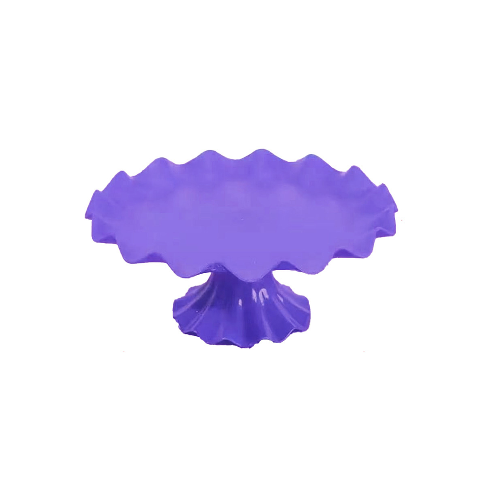 Soporte para torta superficie ondulada morado 7*17cm
