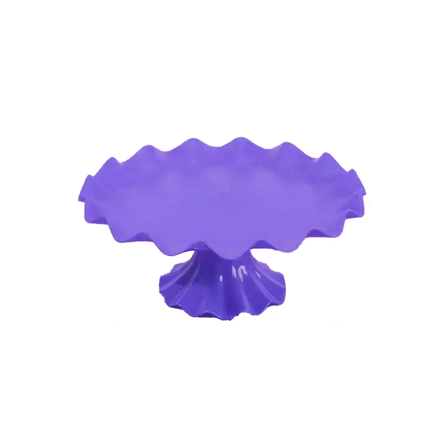 Soporte para torta superficie ondulada morado 7*17cm 1
