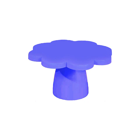 Soporte para torta superficie flor azul medio 10*25cm