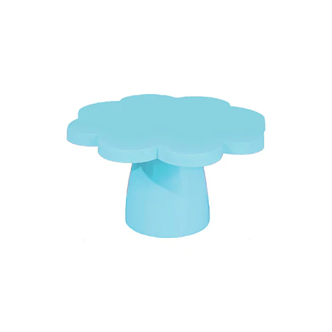 Soporte para torta superficie flor celeste 10*25cm
