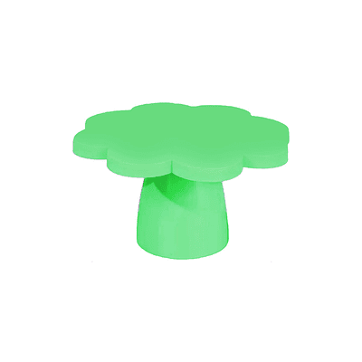 Soporte para torta superficie flor verde claro 10*25cm