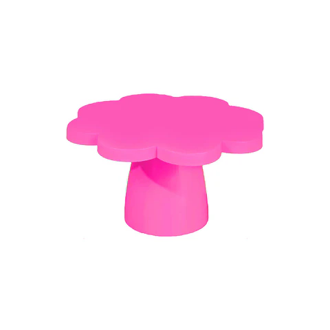 Soporte para torta superficie flor fucsia fluorescente 10*25cm