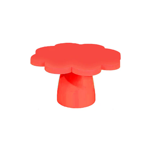 Soporte para torta superficie flor rojo intenso 10*25cm