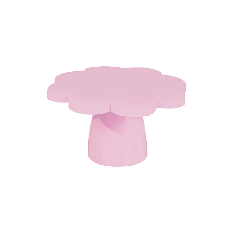 Soporte para torta superficie flor rosado claro 10*25cm