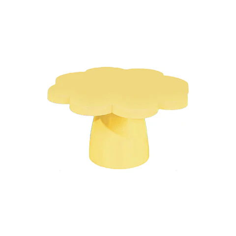 Soporte para torta superficie flor amarillo brillante 10*25cm