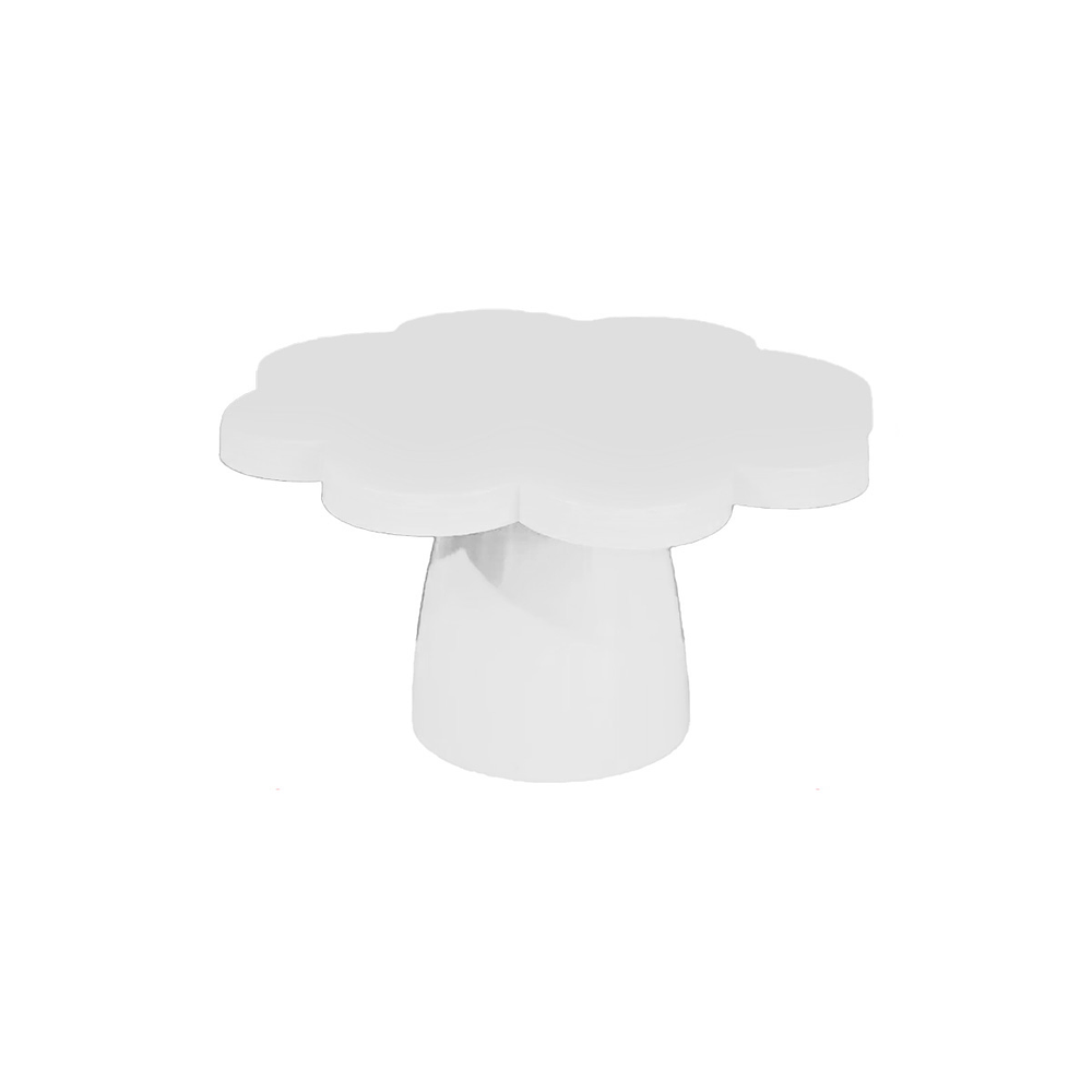 Soporte para torta superficie flor blanco 10*25cm