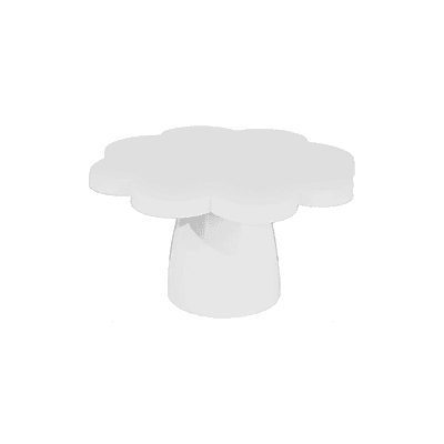 Soporte para torta superficie flor blanco 10*25cm