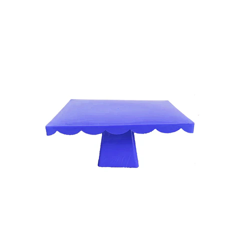 Soporte para torta superficie rectangular azul medio 12*20*28cm