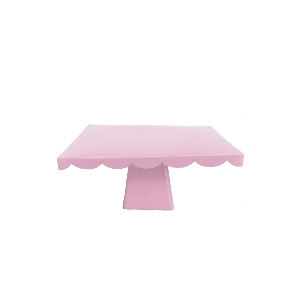 Soporte para torta superficie rectangular rosado claro 12*20*28cm