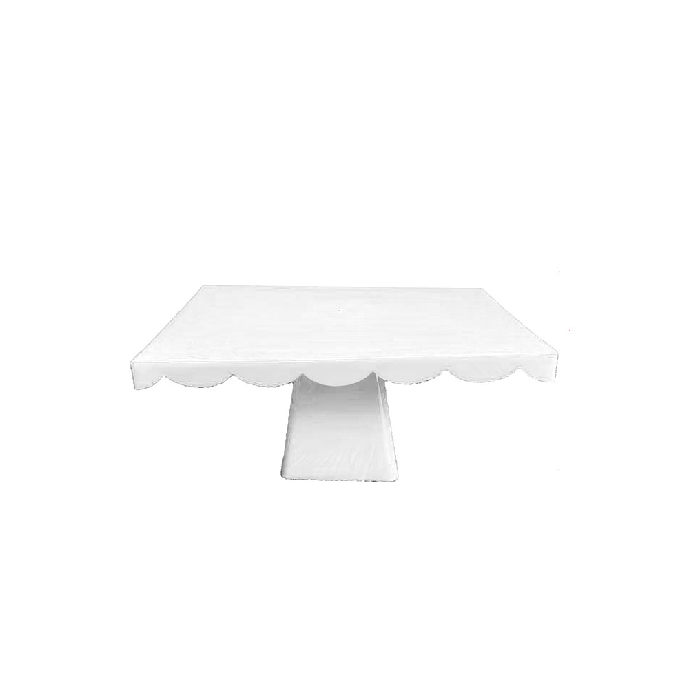 Soporte para torta superficie rectangular blanco 12*20*28cm