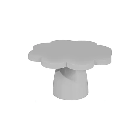 Soporte para torta superficie flor plateado 10*25cm