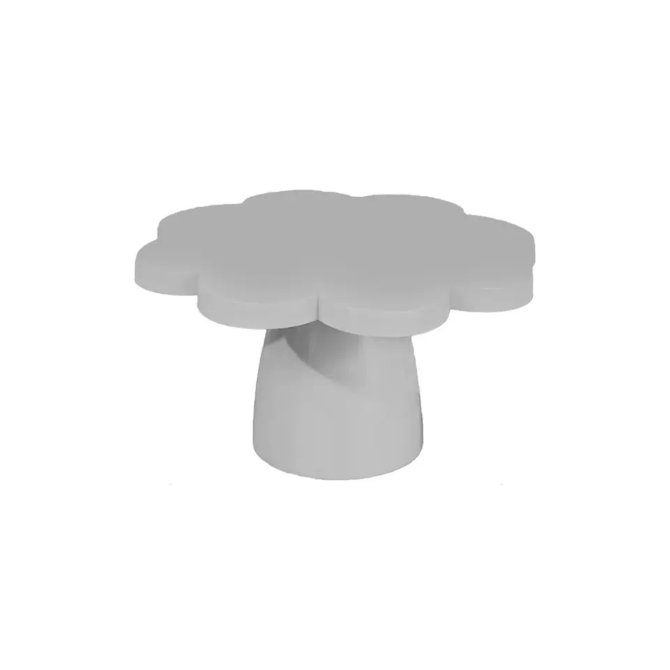 Soporte para torta superficie flor plateado 10*25cm 1