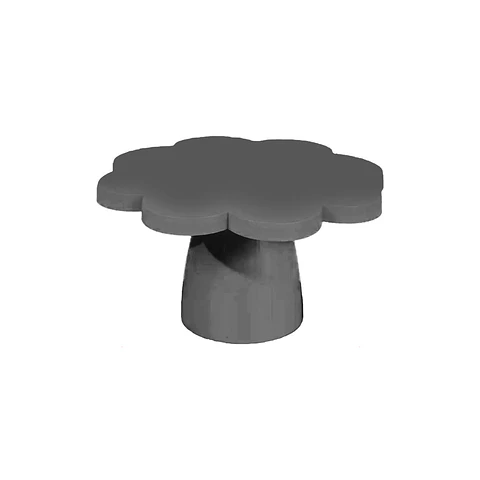 Soporte para torta superficie flor negro 10*25cm