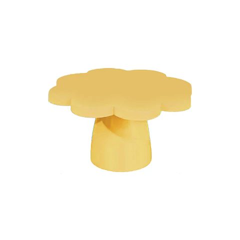 Soporte para torta superficie flor dorado 10*25cm