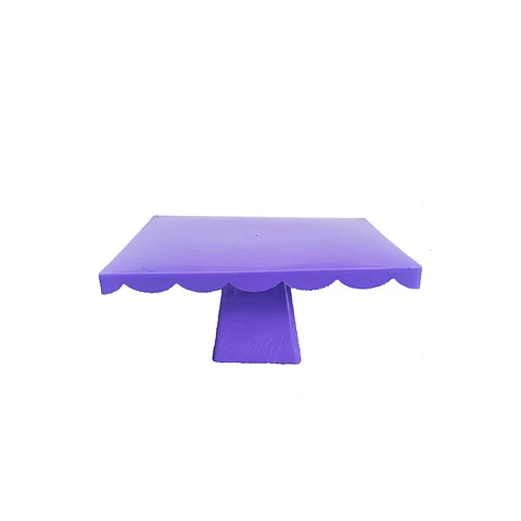Soporte para torta superficie rectangular morado 12*20*28cm