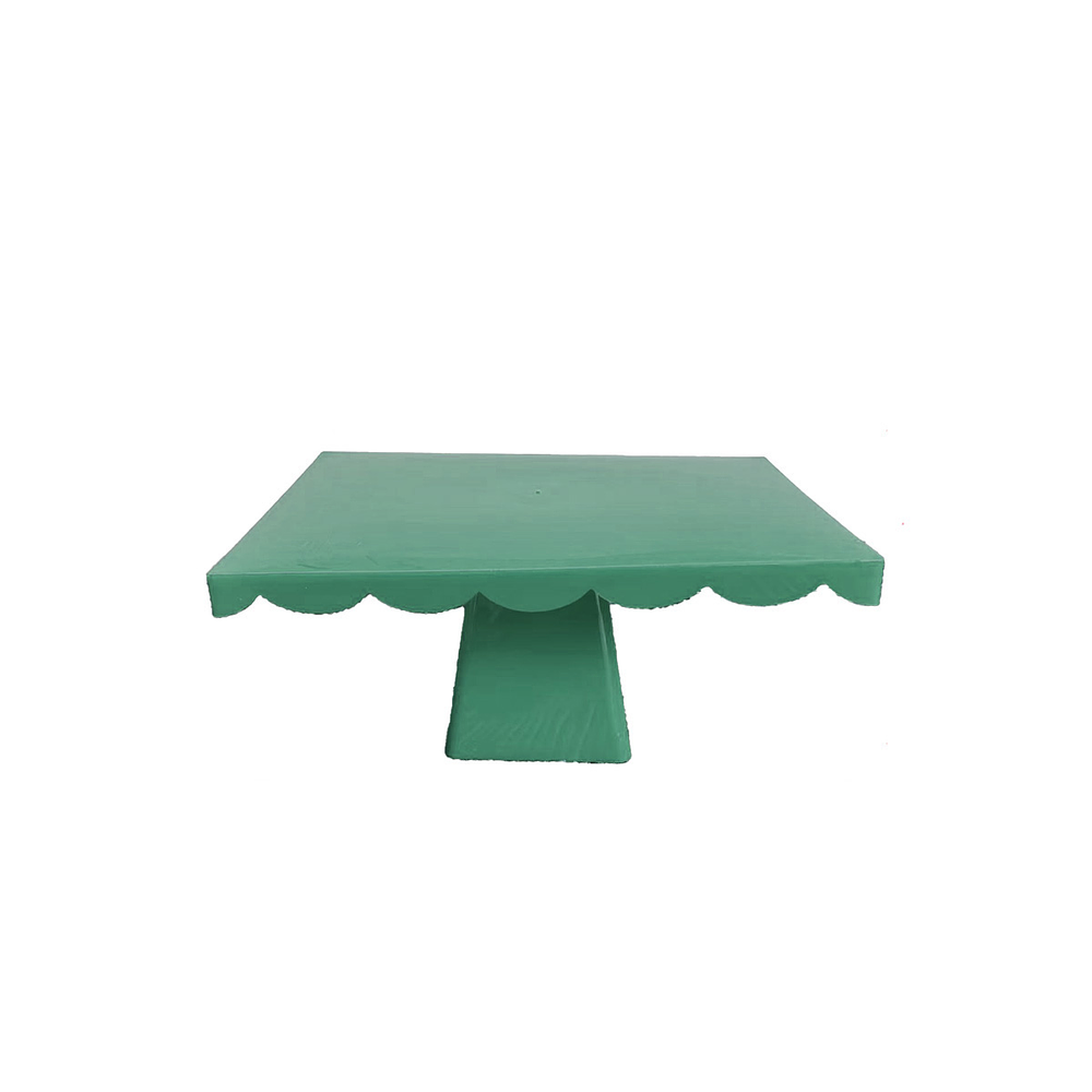 Soporte para torta superficie rectangular verde oscuro 12*20*28cm