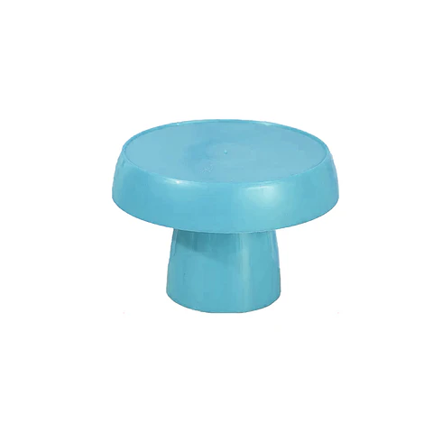 Soporte para torta superficie redonda celeste 15*19cm