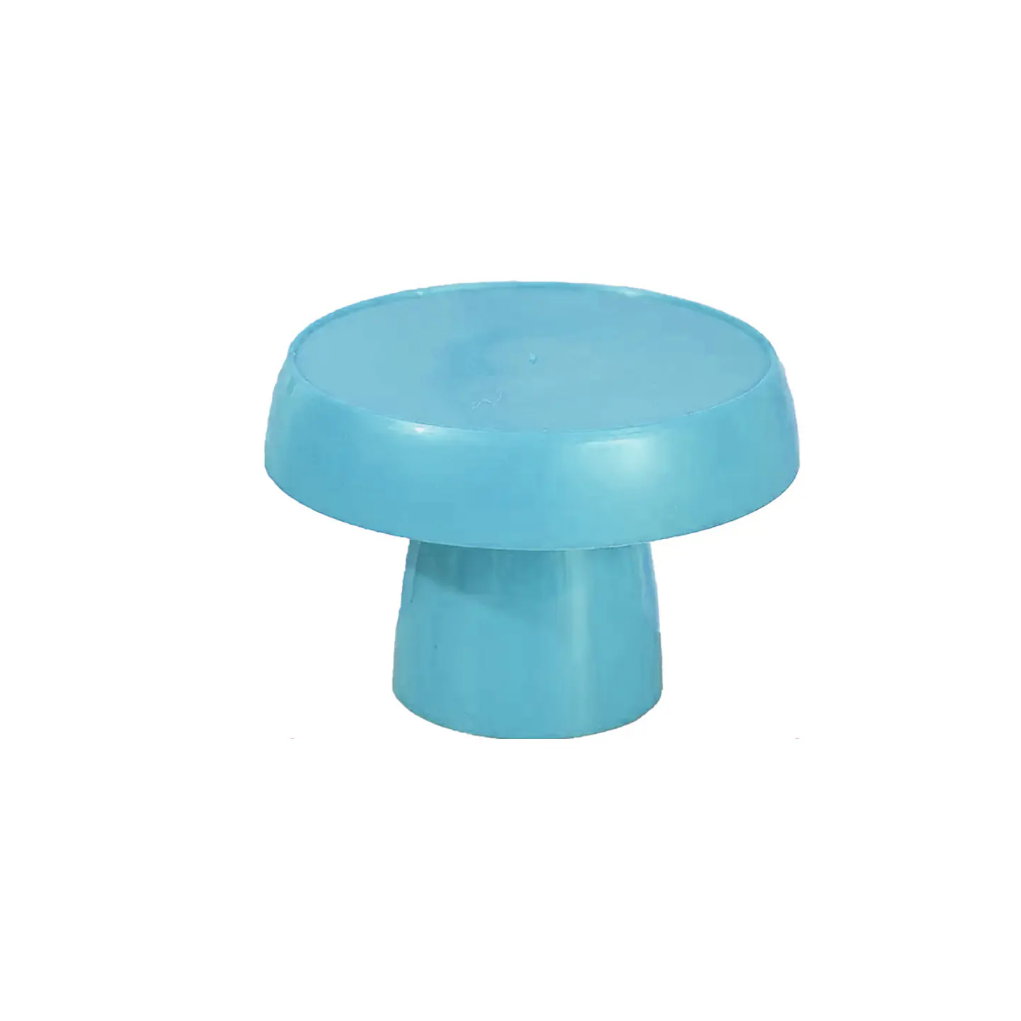 Soporte para torta superficie redonda celeste 15*19cm 1