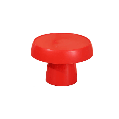 Soporte para torta superficie redonda rojo intenso 15*19cm