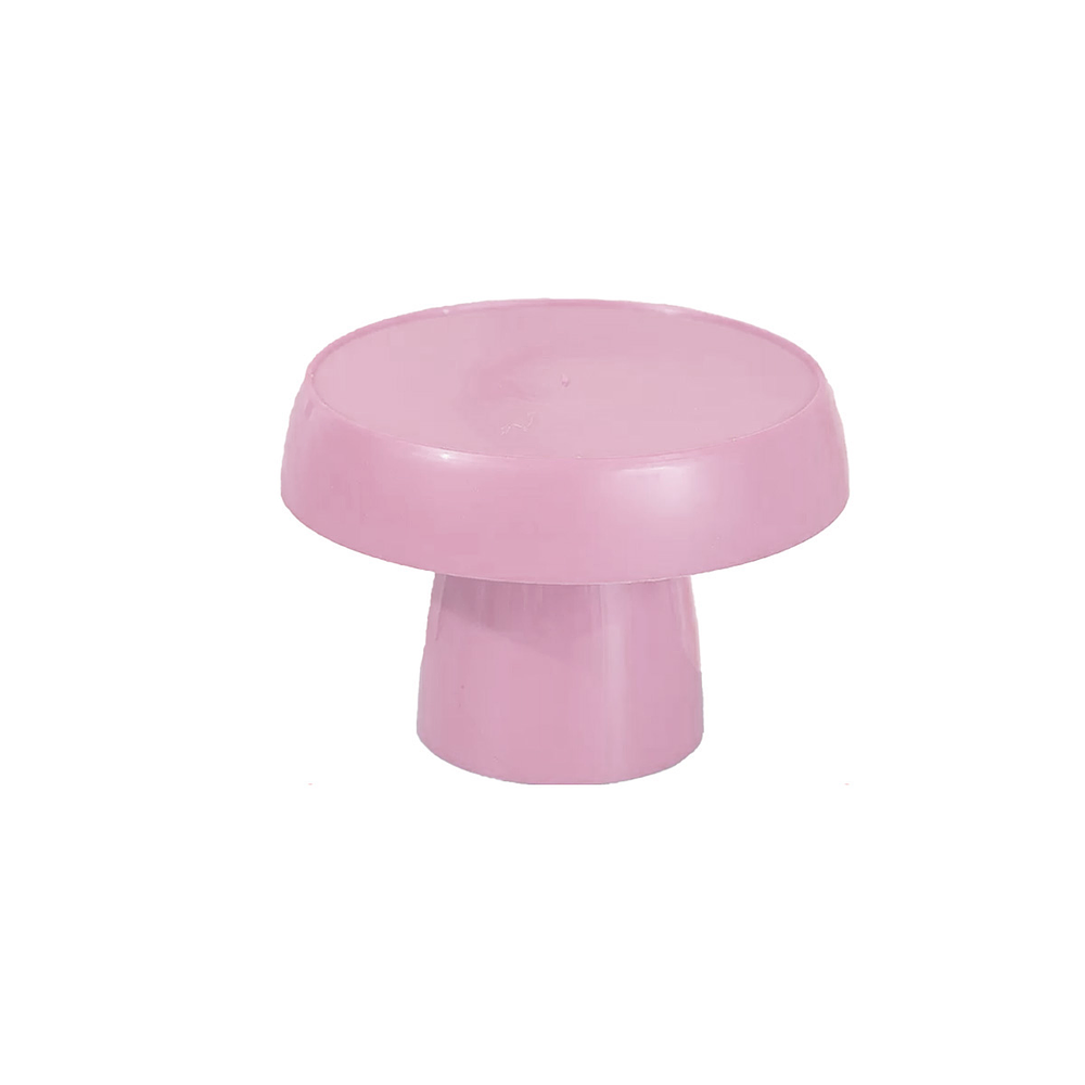 Soporte para torta superficie redonda rosado claro 15*19cm