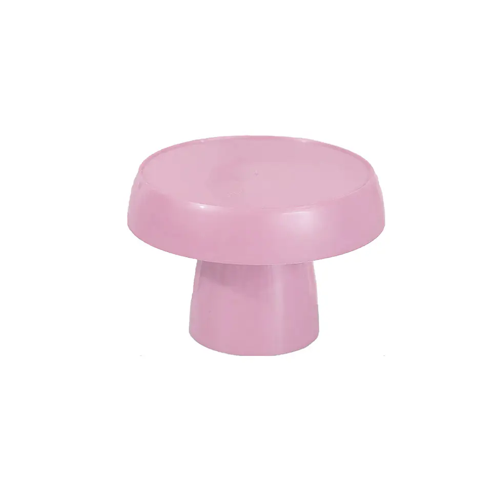 Soporte para torta superficie redonda rosado claro 15*19cm 1