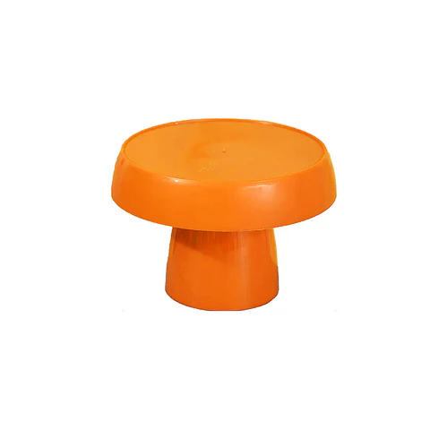 Soporte para torta superficie redonda amarillo naranja 15*19cm