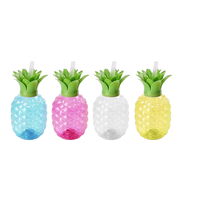 Botella con bombilla diseño piña 500ml Color Aleatorio