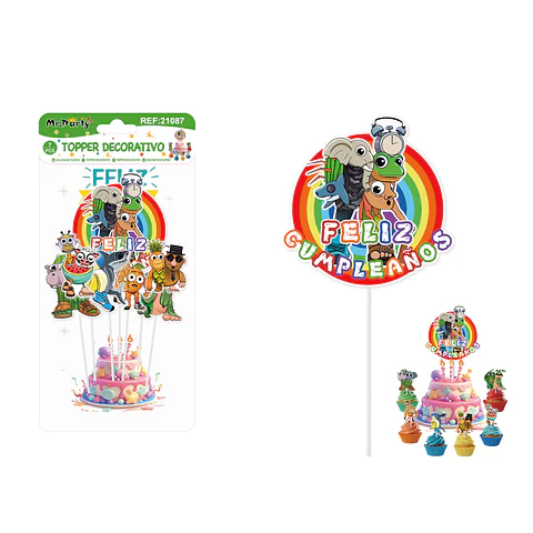 Topper para pastel de Brainrot 7pcs