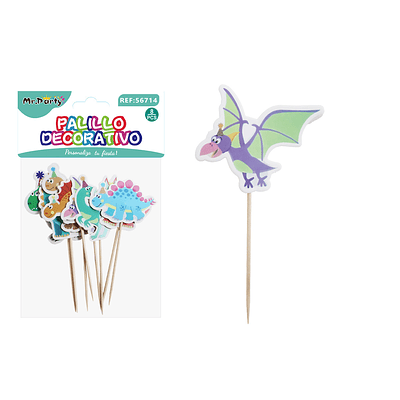 Toppers decorativos para pastel de dinosaurios 13cm 8pcs