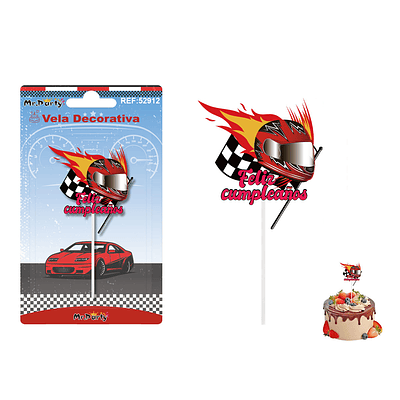 Vela decorativa diseño casco 6.1*6.4cm