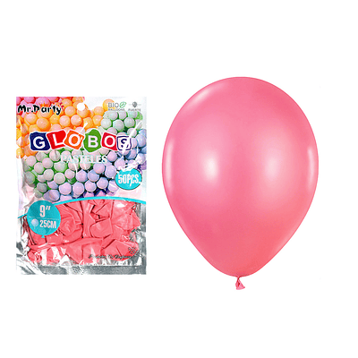Globos de látex pastel rosa 25cm 50pcs