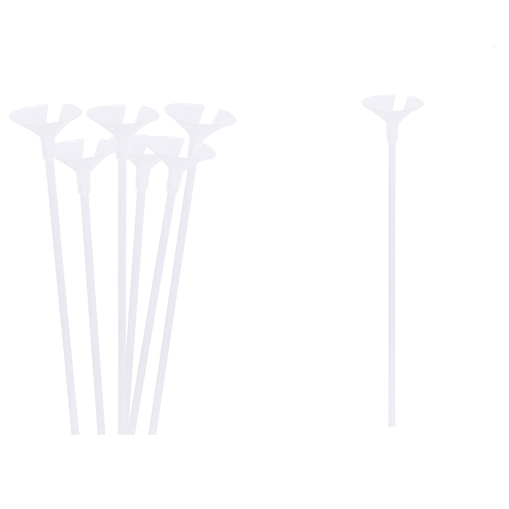 Varilla para globos transparente mate 42cm 50pcs
