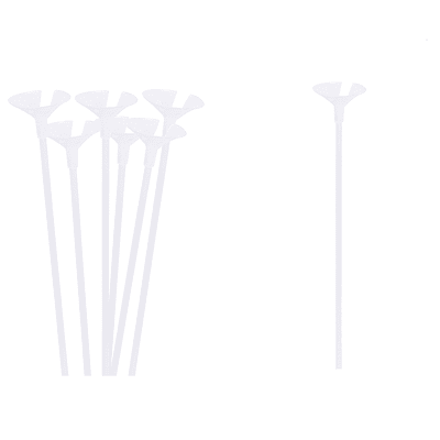 Varilla para globos transparente mate 42cm 50pcs