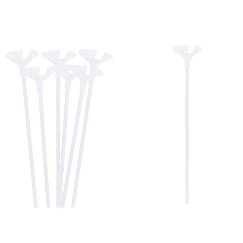 Varilla para globos transparente mate 42cm 50pcs