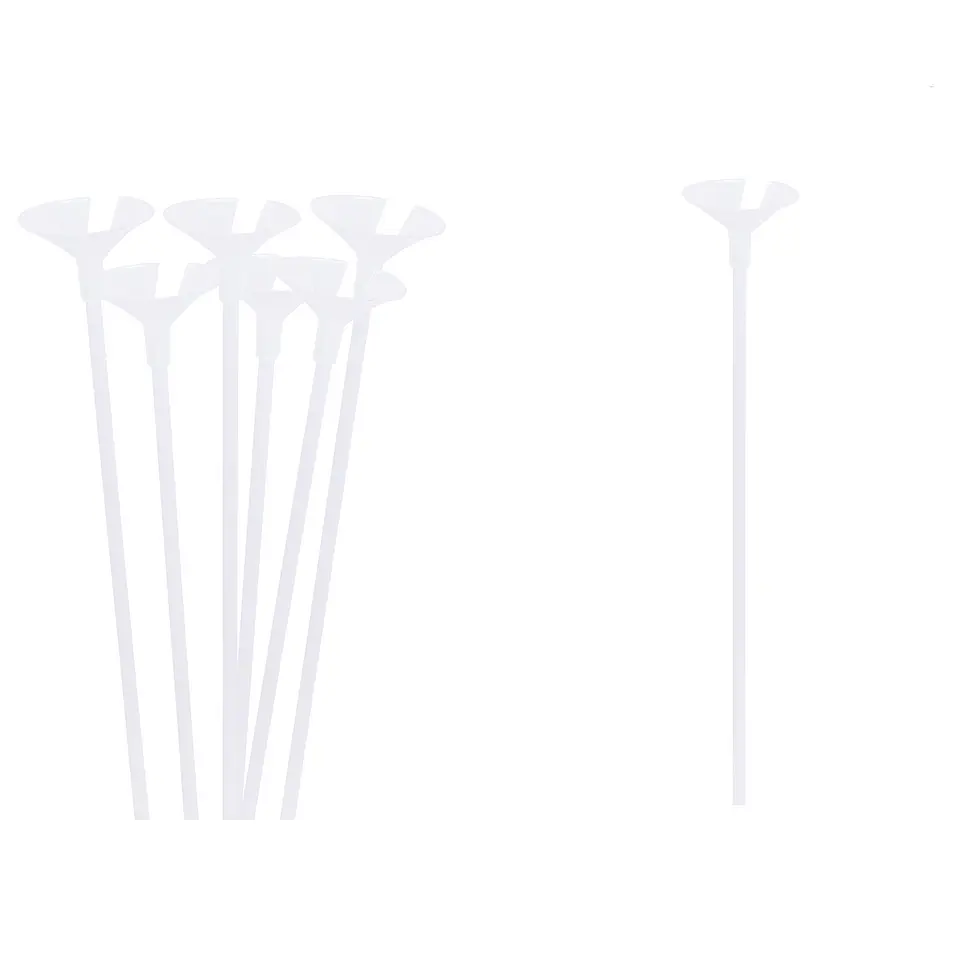 Varilla para globos transparente mate 42cm 50pcs 1