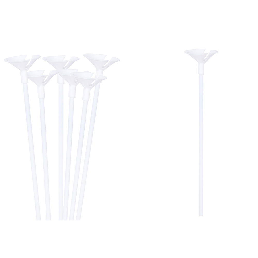 Varillas para globos blanca 42cm 50pcs