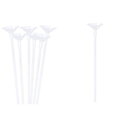 Varillas para globos blanca 42cm 50pcs