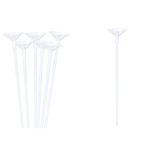 Varillas para globos blanca 42cm 50pcs