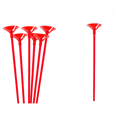 Varillas para globos roja 42cm 50pcs