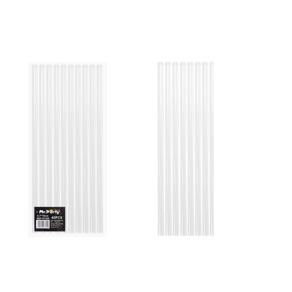 Barras de silicona termofusible Hot Glue Sticks 0.7*18cm 40pcs