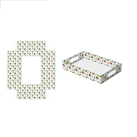 Caja de regalo plegable diseño mariquita 32*22*7cm 6pcs