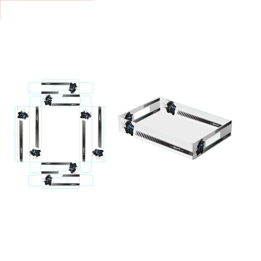 Caja de regalo plegable diseño motocicleta 32*22*7cm 6pcs
